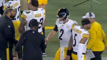 Los Steelers se despiden efectivamente de Mason Rudolph mientras saludan a Russell Wilson