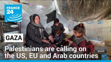 "Los palestinos piden ayuda a Estados Unidos, Europa y los países árabes"