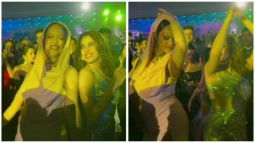 Rihanna baila Zingaat con Janhvi Kapoor, domina el desi thumka.  Ver vídeo de la fiesta de Ambani