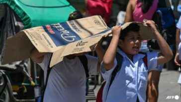Cientos de escuelas filipinas suspenden clases por peligro de calor