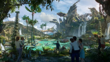 El arte conceptual de Avatar de Disneyland muestra una posible atracción de Pandora