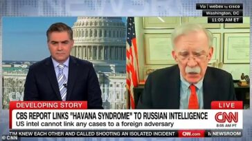 El ex asesor de seguridad nacional John Bolton advierte que Rusia es "muy probable" detrás del síndrome de La Habana en medio de temores de que esté siendo causado por un arma de energía, ya que afirma que "no se está tomando en serio".