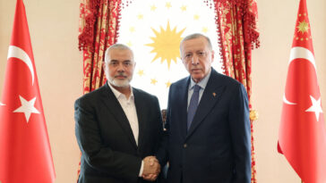 Guerra en Gaza: el jefe de Hamás se reúne con Erdogan de Turquía en Estambul