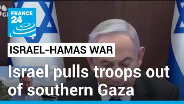 Israel retira tropas del sur de Gaza mientras Netanyahu dice que se acerca la victoria