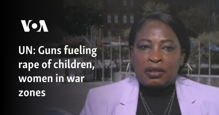 Las armas alimentan la violación de niños y mujeres en zonas de guerra