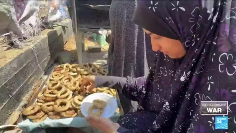 Los palestinos se preparan para la festividad de Eid al-Fitr en medio de escasez de alimentos