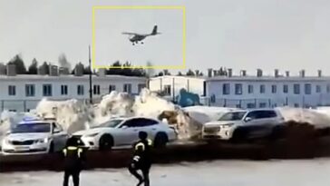El presunto UAV tipo avión, que varios informes de Rusia han identificado como ucraniano
