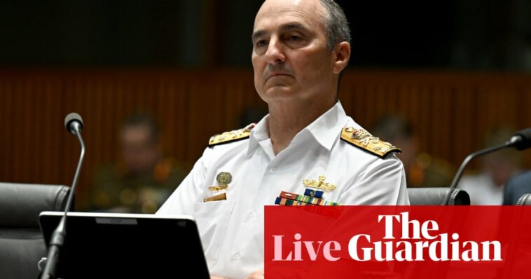Noticias de Australia en vivo: el vicealmirante David Johnston nombrado nuevo jefe de las fuerzas de defensa en una importante reestructuración del mando