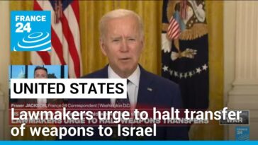 Pelosi se suma al llamado para que Biden detenga la transferencia de armas estadounidenses a Israel
