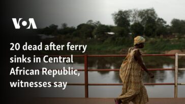 Veinte muertos tras el hundimiento de un ferry en República Centroafricana, según testigos