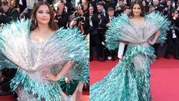 Aishwarya Rai hace todo lo posible con un espectacular look azul para su segunda aparición en Cannes 2024.  Mirar