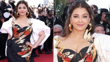 Cannes 2024: Aishwarya Rai Bachchan deslumbra con un vestido de mariposa negro y dorado en la proyección de Megalopolis.  Mirar