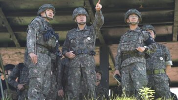 S. Korea&apos;s top military officer inspects military readiness at front-line unit