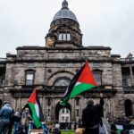 Estudiantes británicos lanzan sentadas en Gaza en las antiguas universidades de Balfour