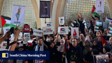 Las protestas globales contra Israel inspiran manifestaciones en cientos de campus universitarios de Indonesia