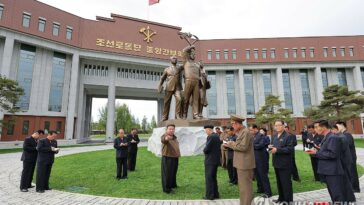 N.K leader visits newly built ruling party training school
