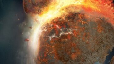 Un nuevo estudio de la Luna ofrece nueva evidencia de que el satélite natural de la Tierra se formó a partir del choque de un antiguo planeta contra la Tierra.  En esta colisión largamente teorizada, hace unos 4.500 millones de años, un planeta del tamaño de Marte llamado 'Theia' se partió en fragmentos de lava caliente al impactar con la Tierra.