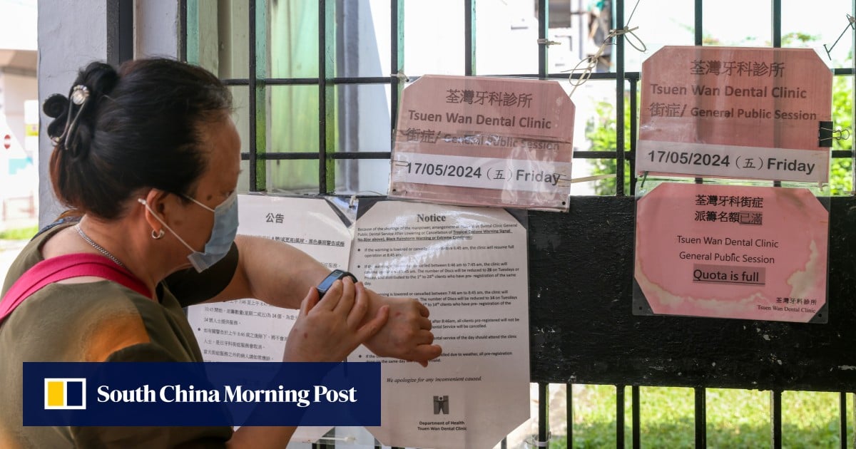 Piden acabar con las largas colas para registrarse para recibir un tratamiento dental gratuito en Hong Kong
