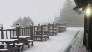Rare mid-May heavy snow warning issued over mountainous areas of Gangwon