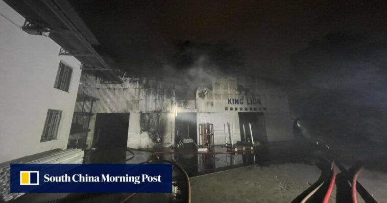 Un trabajador de Hong Kong, de 61 años, sufre graves quemaduras en un incendio en una fábrica;  Otros 3 escapan