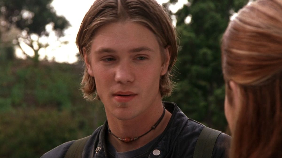 Chad Michael Murray as Jake looking down at Anna in Freaky Friday.