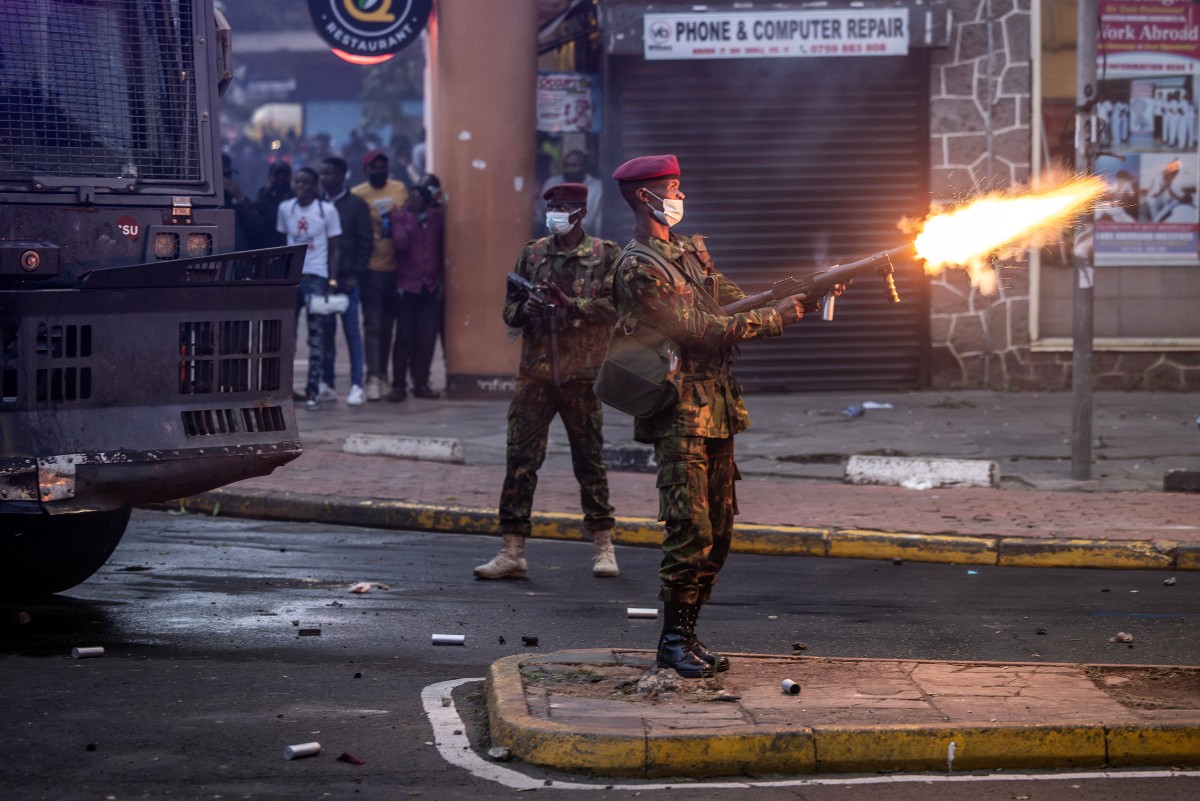 Dos muertos en protestas juveniles en Kenia
