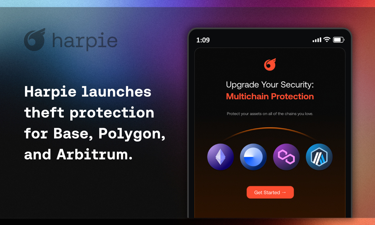 La herramienta de seguridad criptográfica Harpie amplía la protección contra robo a tres nuevas cadenas de bloques - CoinJournal
