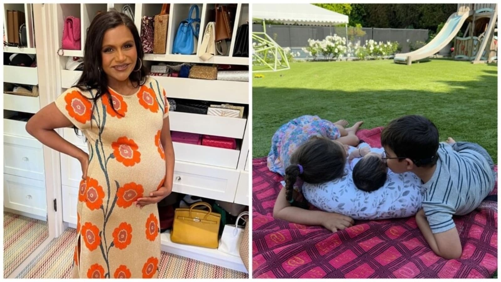  Mindy Kaling dio a luz en secreto a una hija en febrero;  finalmente comparte la primera foto y revela el nombre del bebé número 3
