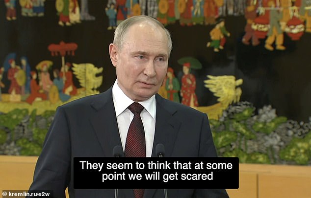 El presidente ruso acusó a los socios occidentales de Kiev de aumentar aún más las tensiones al dar luz verde al uso de armas de la OTAN contra objetivos en suelo ruso.