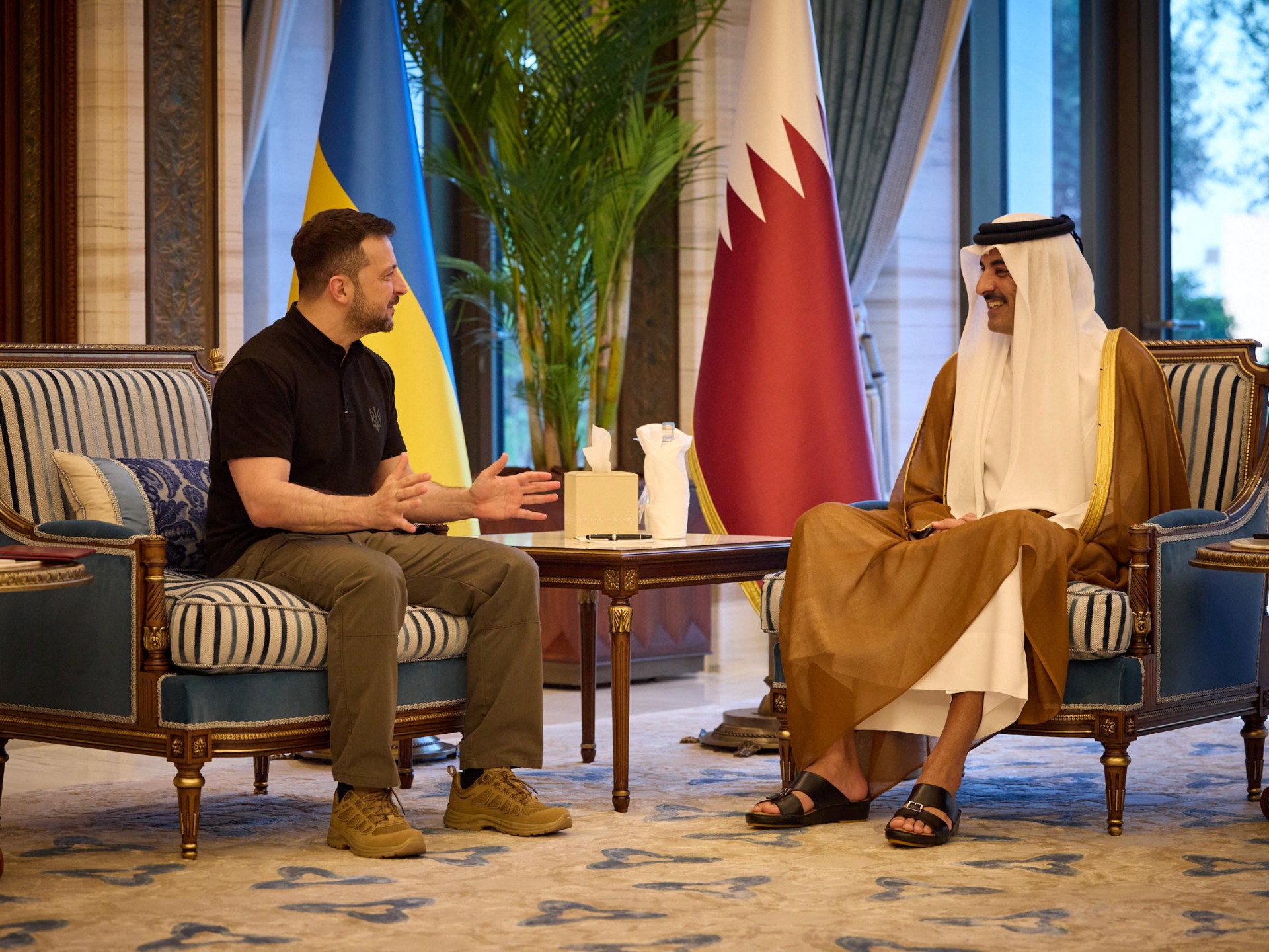 Zelenskyy agradece a Qatar por su papel en el regreso de los niños ucranianos en su visita a Doha
