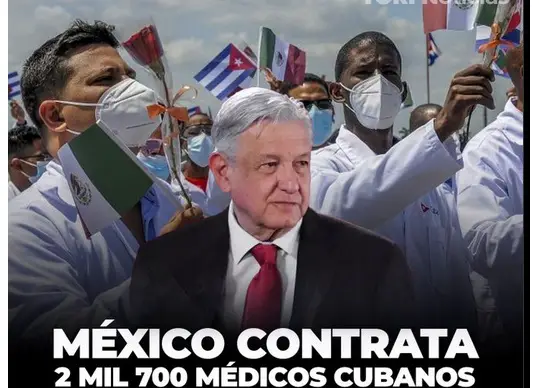 2.700 “médicos” cubanos llegarán a México para ocupar puestos que podrían ocupar profesionales mexicanos
