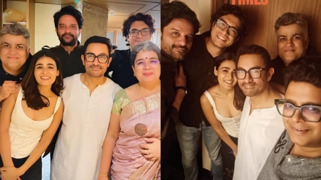 Aamir Khan organiza una fiesta de éxito para celebrar el éxito de Junaid Khan, Jaideep Ahlawat, Maharaj de Shalini Pandey
