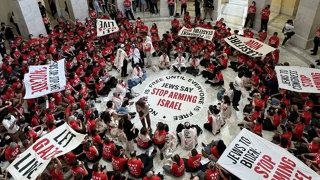 Activistas de la Voz Judía por la Paz arrestados por protestar contra la visita de Netanyahu a Estados Unidos - teleSUR
