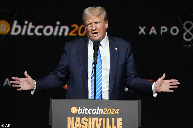 Donald Trump está cortejando los votos de los inversores en criptomonedas al prometer convertir a Estados Unidos en una 