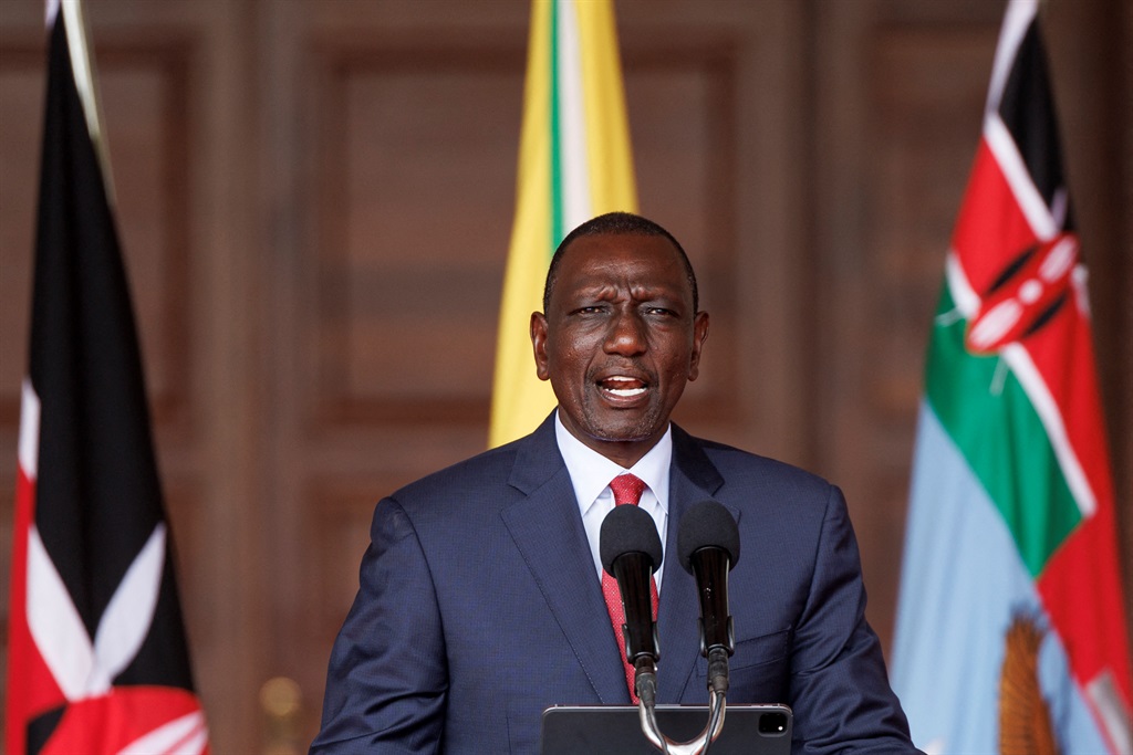 Kenya's President William Ruto speaks during a press on 11 July 2024 (Tony KARUMBA / AFP)