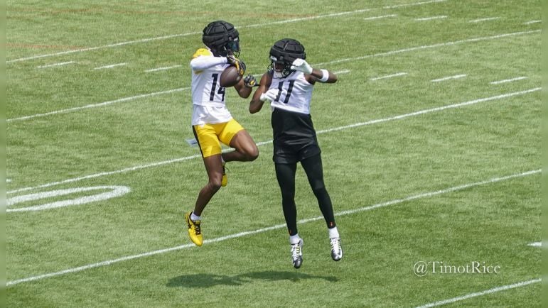 George Pickens Van Jefferson 2024 Steelers Training Camp