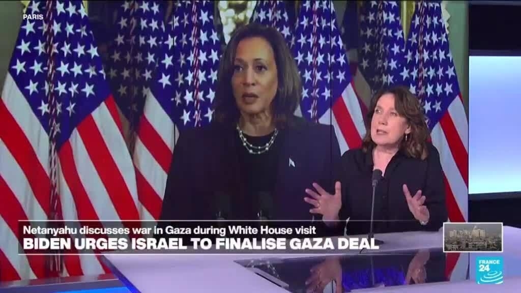 Harris “usa un tono más firme que Biden sobre Israel”, pero no hay cambios radicales
