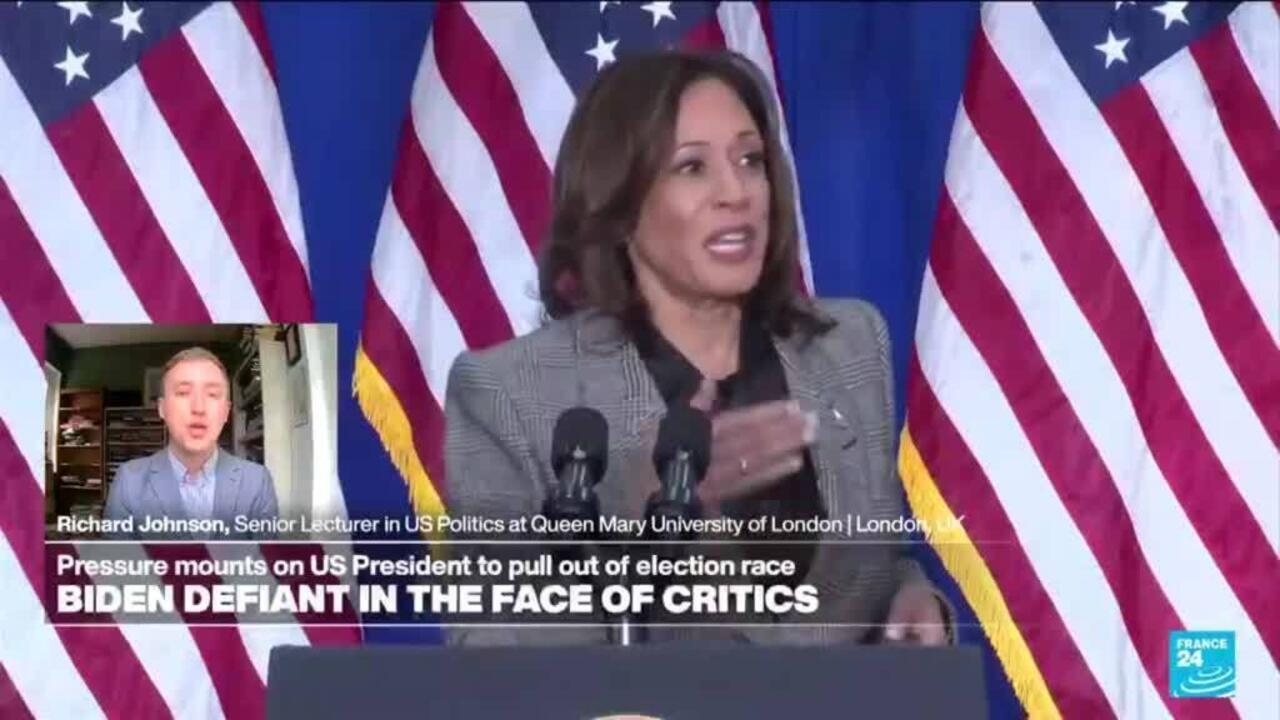 Kamala Harris, la candidata obvia para reemplazar a Biden si este se retira
