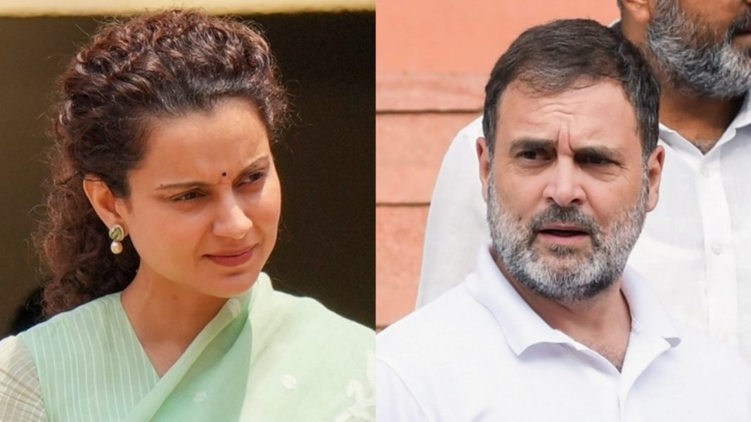 Kangana Ranaut llama a Rahul Gandhi 'pasta con kadi patta tadka' en medio de su disputa de castas con Anurag Thakur
