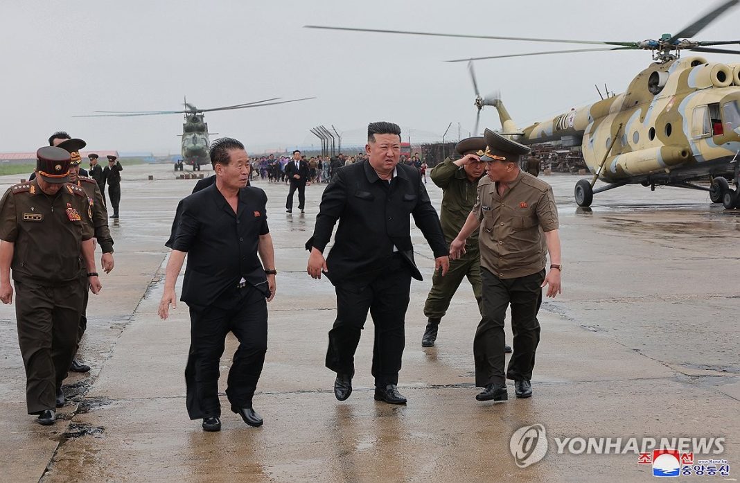 N. Korea's Kim guides rescue operation for residents in flood-hit areas