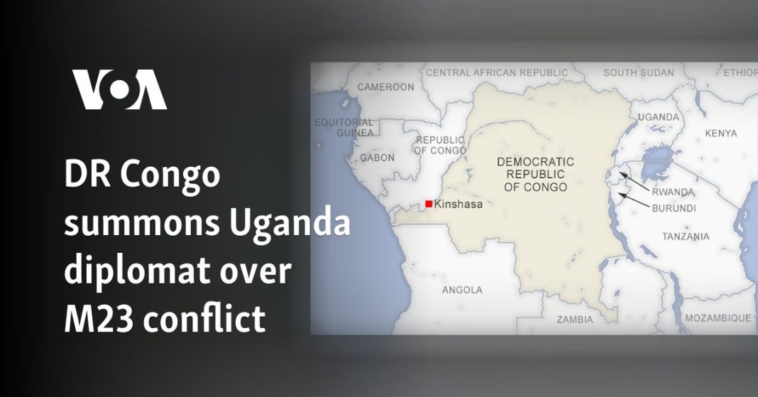 La República Democrática del Congo convoca a un diplomático ugandés por el conflicto del M23
