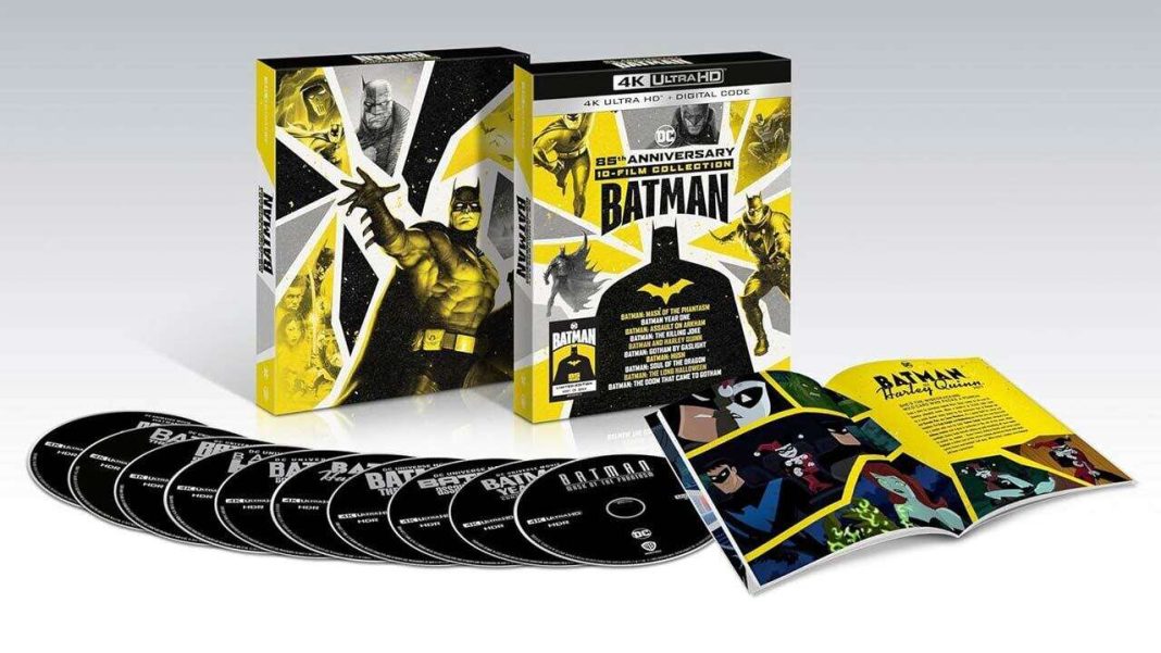 La colección Batman 85th Anniversary Collection ya está disponible para pedidos anticipados, incluye 10 películas animadas en Blu-Ray 4K
