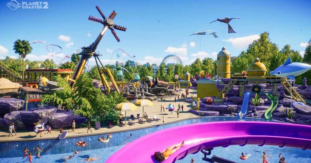 La escurridiza secuela de Planet Coaster te permite construir tu propio parque acuático
