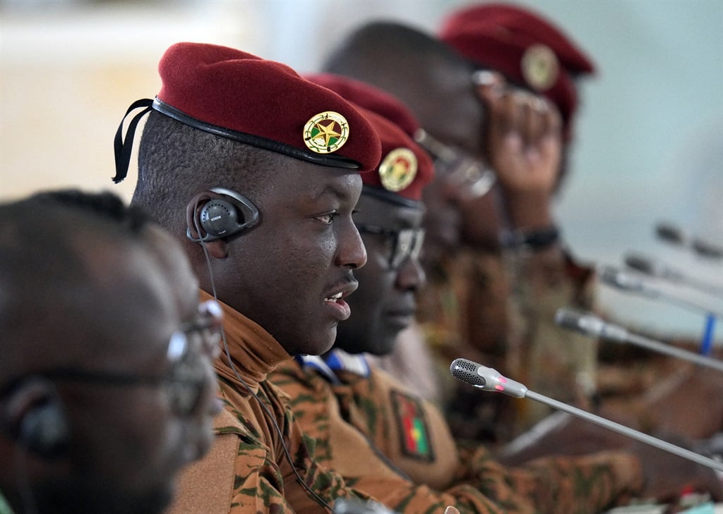 Burkina Faso's junta leader Captain Ibrahim Traore at a meeting in Russia in July 2023. (Alexey DANICHEV / POOL / AFP)