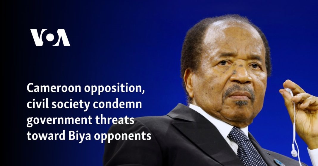 La oposición y la sociedad civil de Camerún condenan las amenazas del Gobierno a los opositores de Biya  
