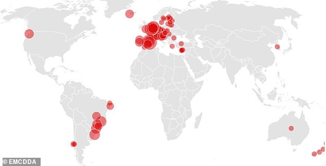 Las aguas del planeta cargadas de cocaína: un impactante mapa interactivo revela las vías fluviales con los niveles más altos de la droga en todo el mundo, mientras se descubren tiburones en las costas de Brasil
