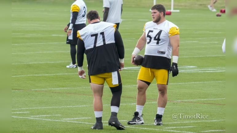 Nate Herbig Zach Frazier Pittsburgh Steelers training camp