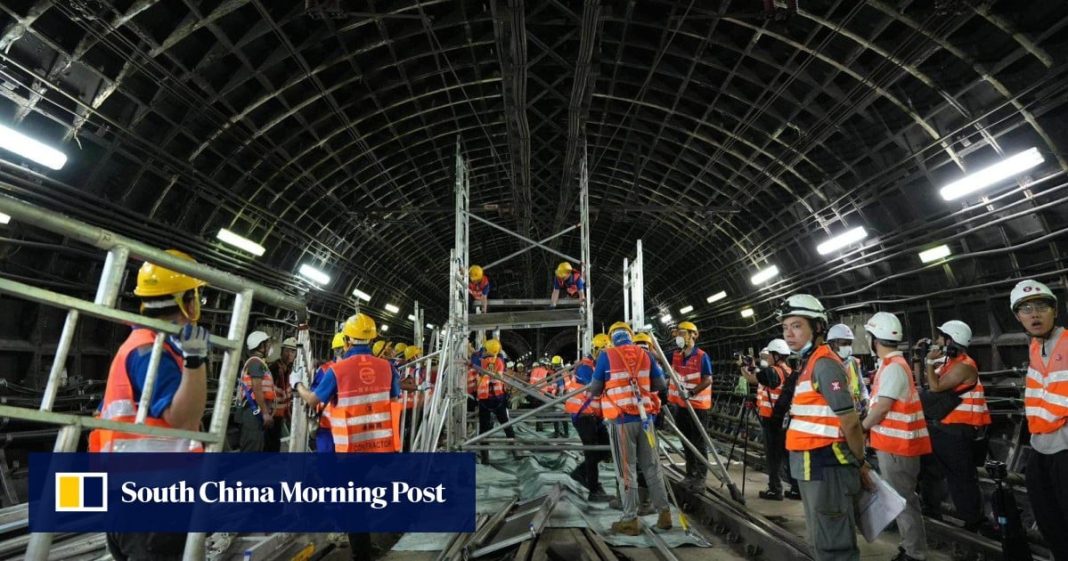 Los madrugadores se dirigen a las estaciones de tren de Hong Kong para evitar retrasos en medio de obras en cuatro paradas
