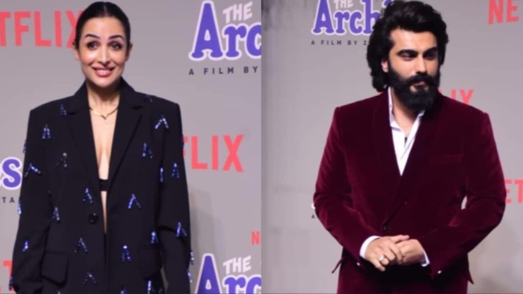 Malaika Arora pasa corriendo junto a Arjun Kapoor en un evento de Delhi en medio de rumores de ruptura, él intenta protegerla entre la multitud.
