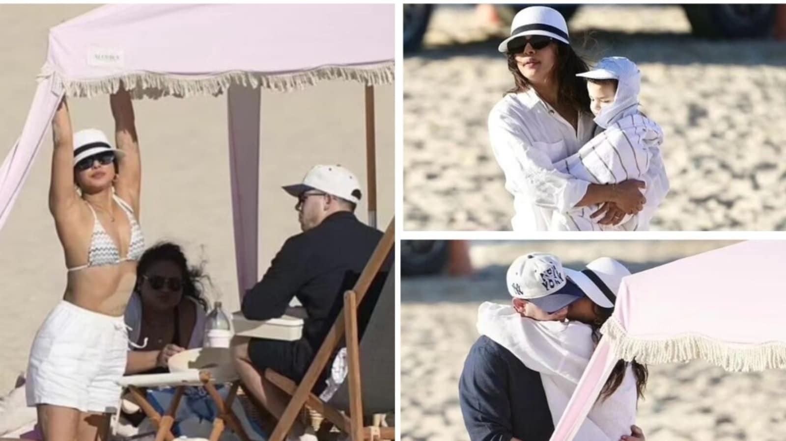 Priyanka Chopra toma sol en bikini y besa a Nick Jonas durante sus vacaciones con Malti Marie en Gold Coast. Ver fotos
